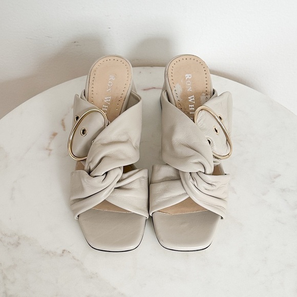 NEW Ron White Willow Napa Twist Buckle Sandals Size 4.5 US 35 EU - Picture 5 of 10